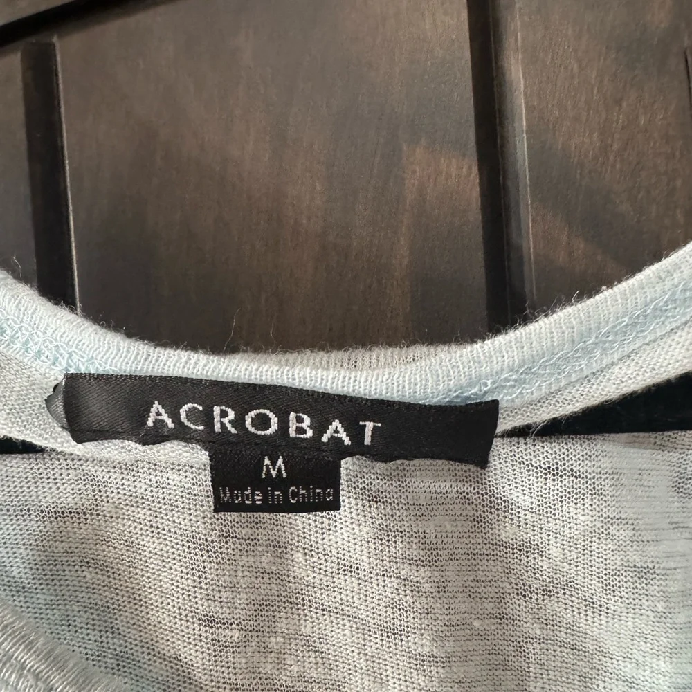 Acrobat Light Blue Sleeveless Relaxed Tank Top - Picture 3 of 3